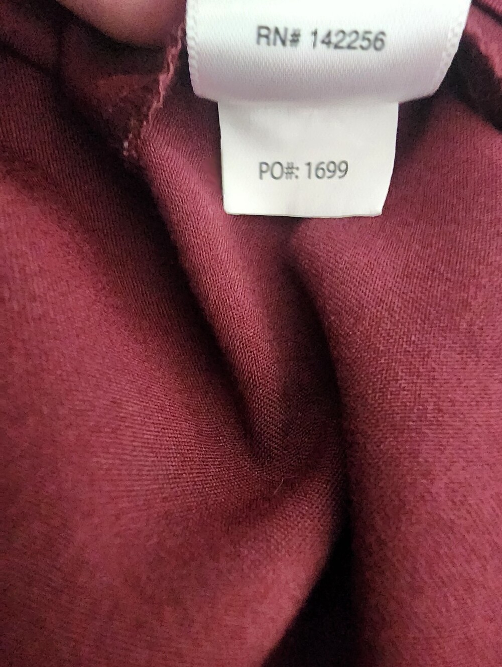 Figs Set Burgundy Mens Leon Scrub Top & Cairo Straught Leg Scrub Pant Size Med - Picture 6 of 16